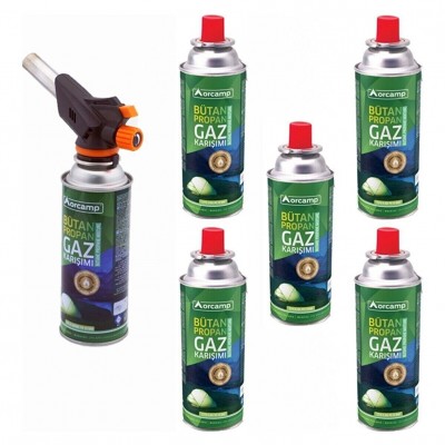 Orcamp Orgaz Cx-500-227 Çakmaklı Pürmüz + 6'Lı Gaz Kartuşu