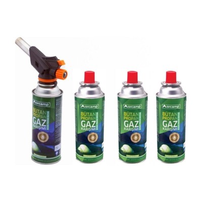 Orcamp Çakmaklı Kartuş Pürmüz Ve 4 Adet 227 Gr Kartuş Pürmüz Set