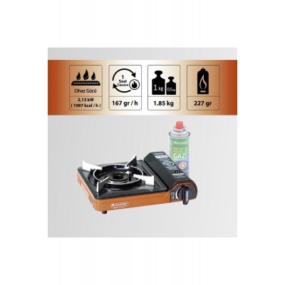 Orcamp Ck-505 Tekli Portatif Kamp Ocak Gaz Stop Emniyetli